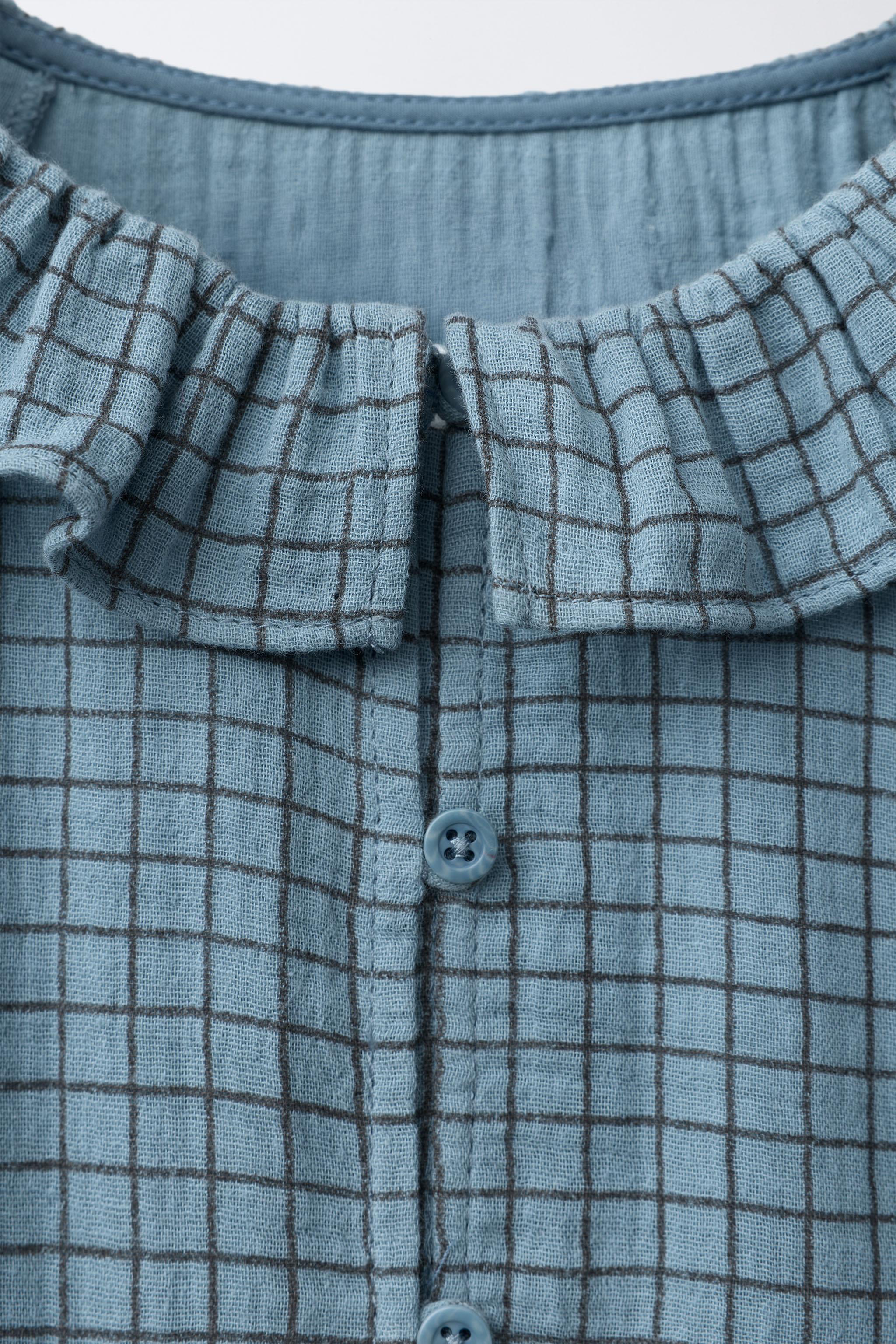 TEXTURED PLAID DRESS BENSIMON ® X ZARA